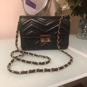 Black cross body purse